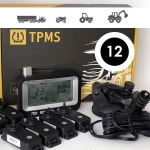 TPMS система контроля давления шин - 12 датчиков, для тягачей, грузовой и спецтехники, комбайнов тракторов, фото